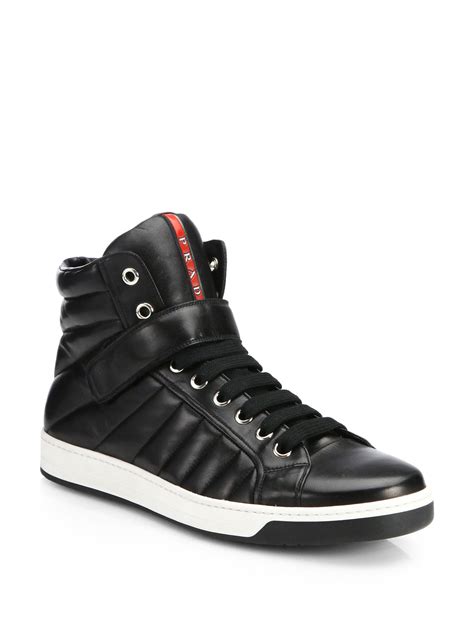 prada high top sneaker